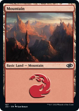 Mountain (107) [Jumpstart 2022] MTG Single Magic: The Gathering | Red Claw Gaming
