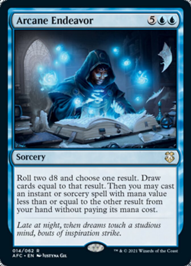Arcane Endeavor [Dungeons & Dragons: Adventures in the Forgotten Realms Commander] MTG Single Magic: The Gathering | Red Claw Gaming