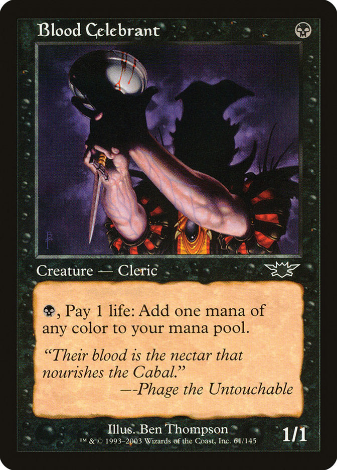 Blood Celebrant [Legions] MTG Single Magic: The Gathering | Red Claw Gaming