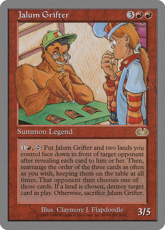 Jalum Grifter [Unglued] MTG Single Magic: The Gathering | Red Claw Gaming