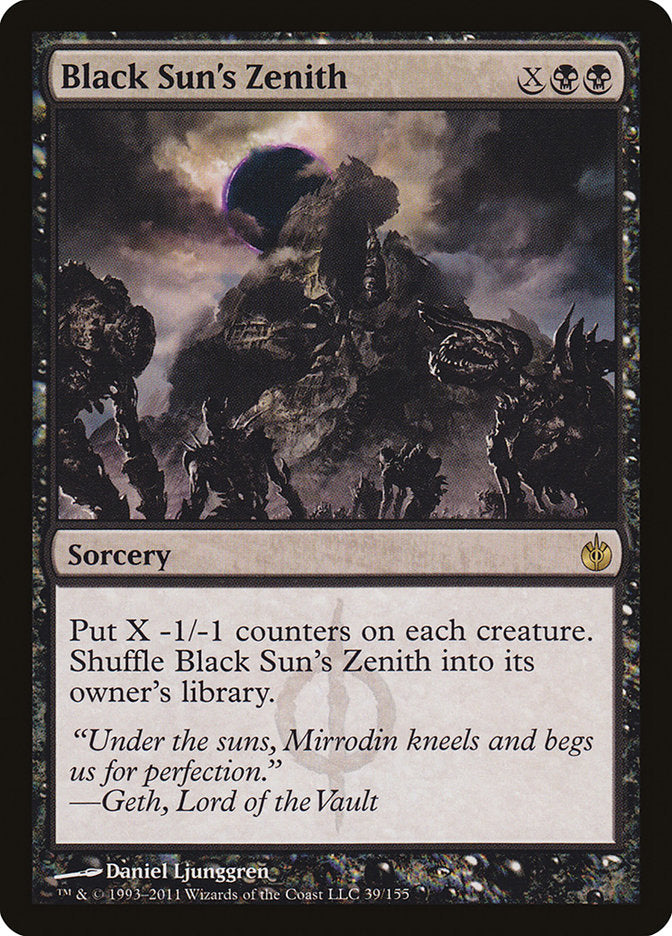 Black Sun's Zenith [Mirrodin Besieged] MTG Single Magic: The Gathering | Red Claw Gaming