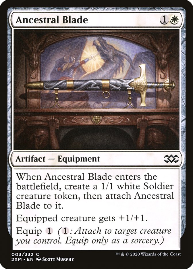Ancestral Blade [Double Masters] MTG Single Magic: The Gathering | Red Claw Gaming