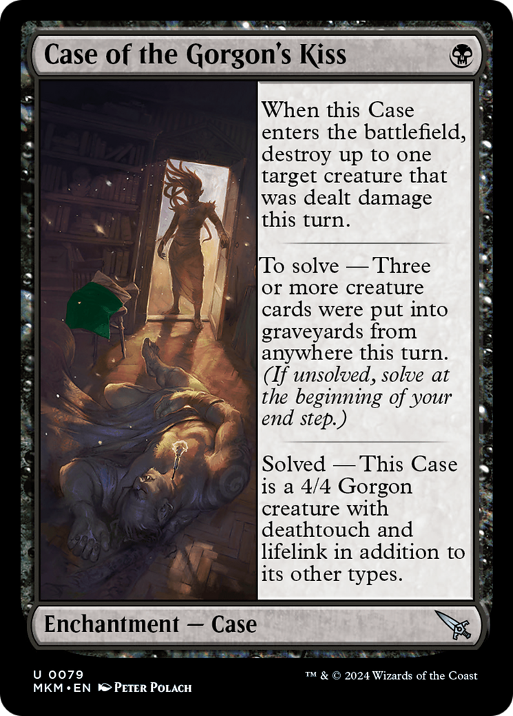 Case of the Gorgon's Kiss (Green) [Murders at Karlov Manor] MTG Single Magic: The Gathering    | Red Claw Gaming