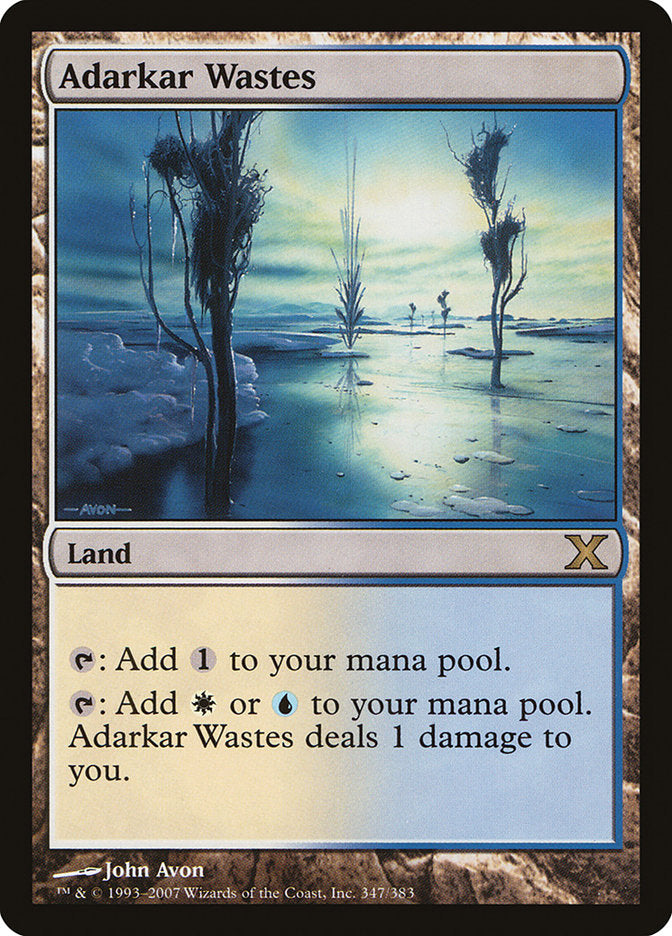 Adarkar Wastes [Tenth Edition] MTG Single Magic: The Gathering | Red Claw Gaming