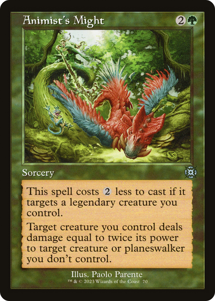 Animist's Might (Retro) [March of the Machine: The Aftermath] MTG Single Magic: The Gathering | Red Claw Gaming