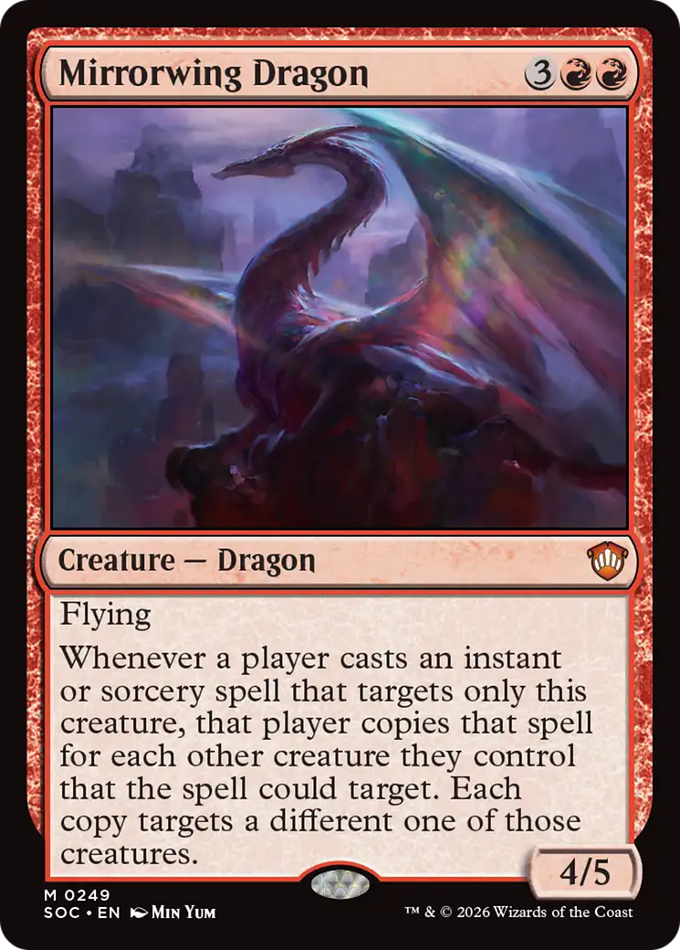 Mirrorwing Dragon [Secrets of Strixhaven Commander] MTG Single Magic: The Gathering | Red Claw Gaming