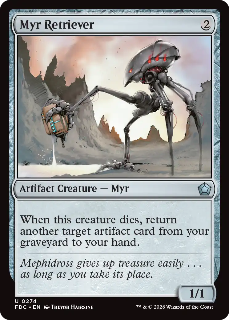 Myr Retriever [Foundations Commander] | Red Claw Gaming