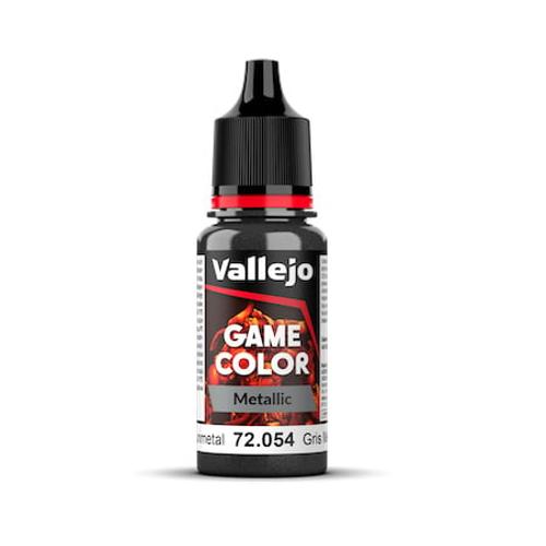 GAME COLOR 054-18ML. DARK GUNMETAL Vallejo Game Color Vallejo    | Red Claw Gaming