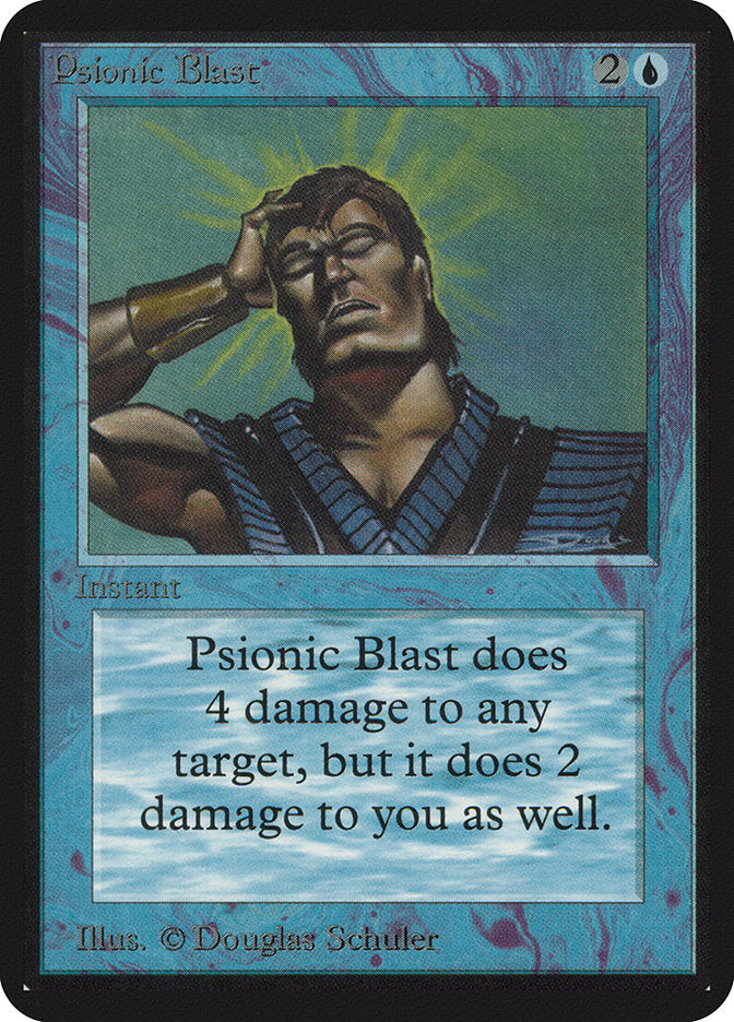 Psionic Blast [Alpha Edition] MTG Single Magic: The Gathering | Red Claw Gaming