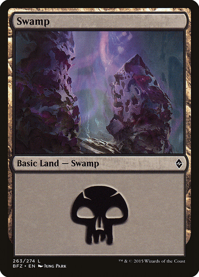 Swamp (263) [Battle for Zendikar] MTG Single Magic: The Gathering | Red Claw Gaming