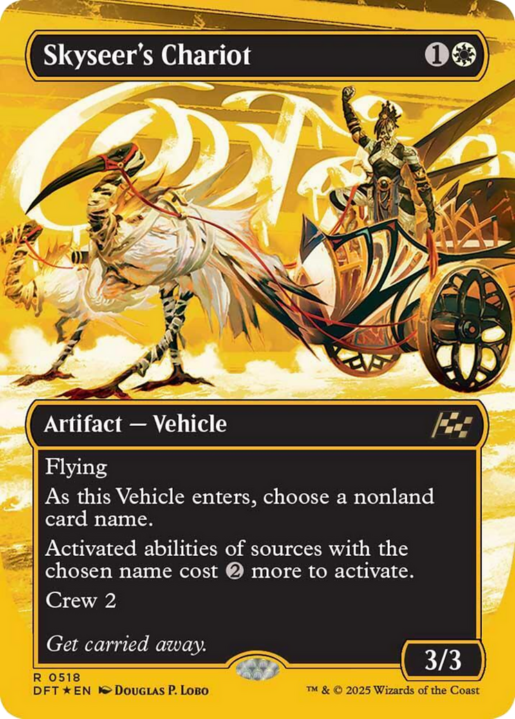 Skyseer's Chariot (Borderless) (First-Place Foil) [Aetherdrift] MTG Single Magic: The Gathering | Red Claw Gaming