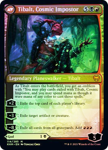 Valki, God of Lies // Tibalt, Cosmic Impostor [Kaldheim Prerelease Pro Red Claw Gaming Valki, God of Lies // Tibalt, Cosmic Impostor [Kaldheim Prerelease Pro Red Claw Gaming