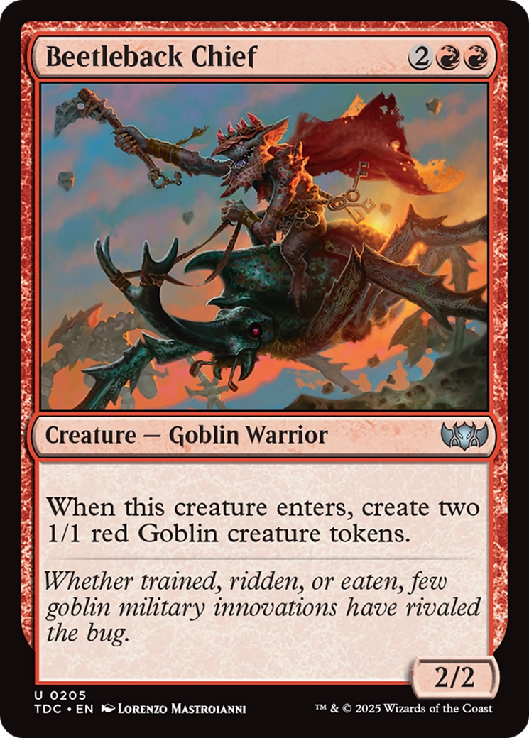Beetleback Chief [Tarkir: Dragonstorm Commander] MTG Single Magic: The Gathering | Red Claw Gaming