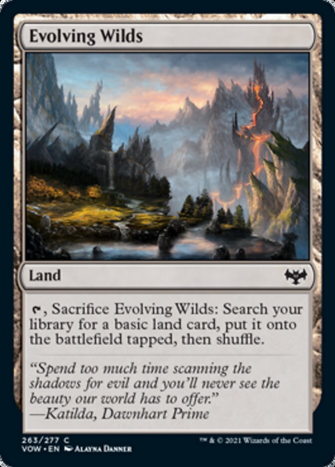 Evolving Wilds [Innistrad: Crimson Vow] MTG Single Magic: The Gathering | Red Claw Gaming