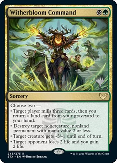 Witherbloom Command (Promo Pack) [Strixhaven: School of Mages Promos] MTG Single Magic: The Gathering | Red Claw Gaming