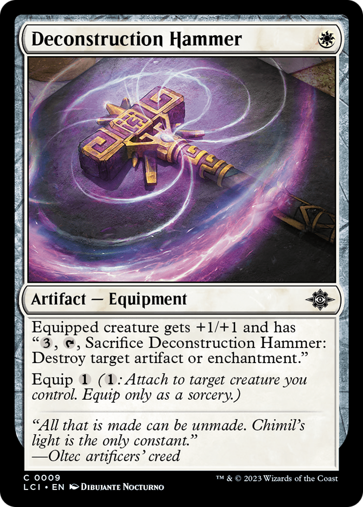 Deconstruction Hammer [The Lost Caverns of Ixalan] MTG Single Magic: The Gathering    | Red Claw Gaming