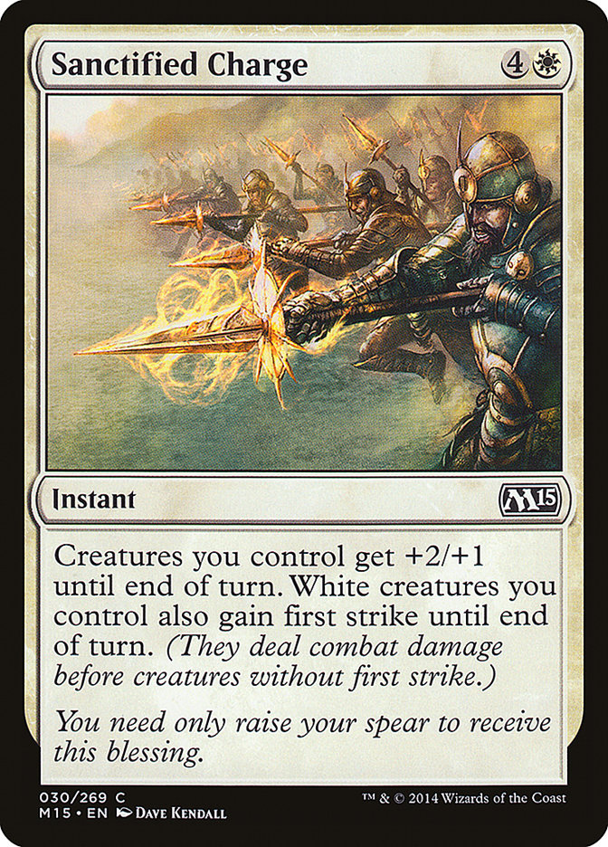 Sanctified Charge [Magic 2015] MTG Single Magic: The Gathering | Red Claw Gaming
