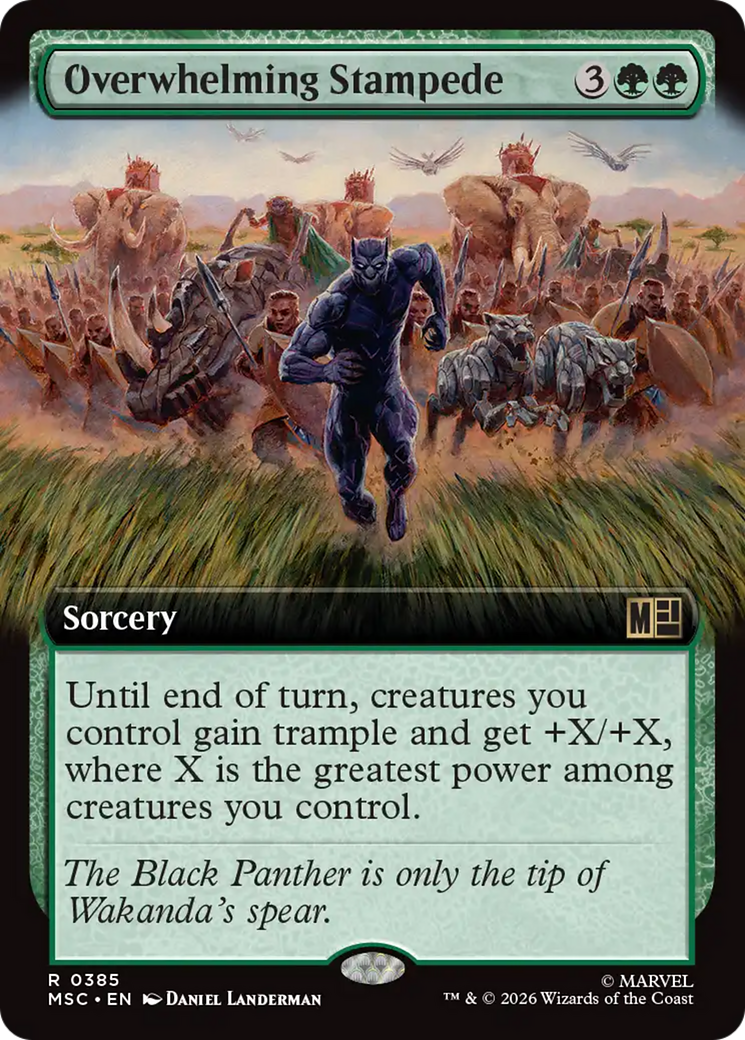 Overwhelming Stampede (Extended Art) [Marvel Super Heroes Commander] | Red Claw Gaming