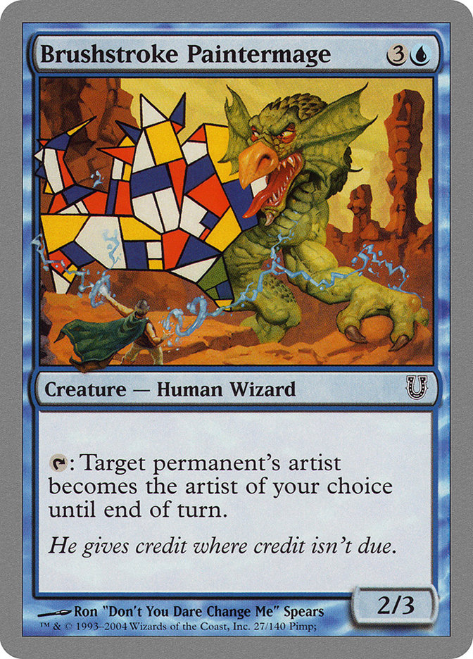 Brushstroke Paintermage [Unhinged] MTG Single Magic: The Gathering | Red Claw Gaming