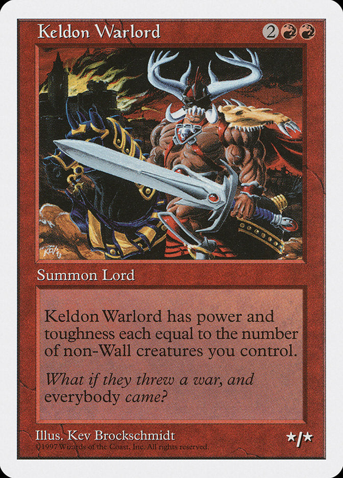 Keldon Warlord [Fifth Edition] MTG Single Magic: The Gathering | Red Claw Gaming