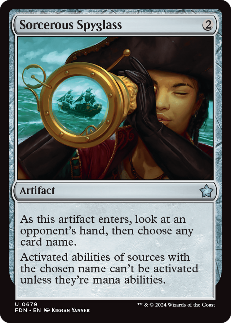 Sorcerous Spyglass [Foundations] MTG Single Magic: The Gathering | Red Claw Gaming