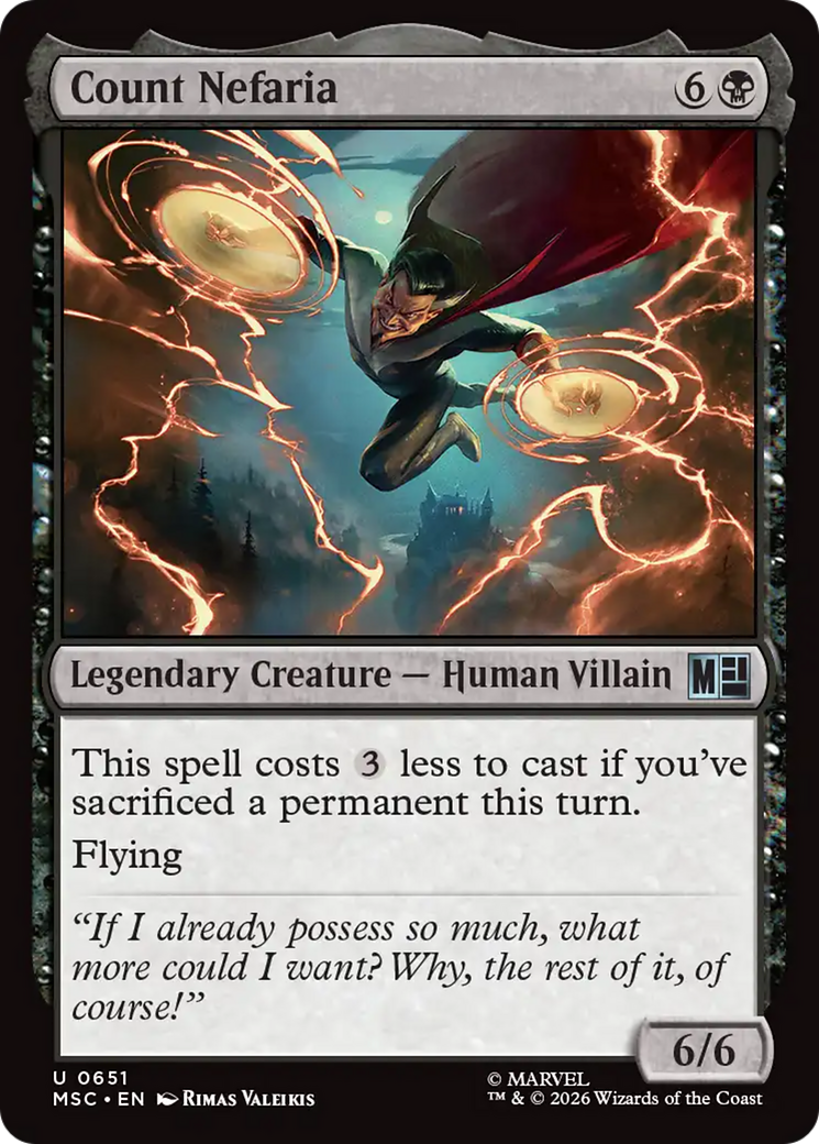 Count Nefaria [Marvel Super Heroes Commander] MTG Single Magic: The Gathering | Red Claw Gaming