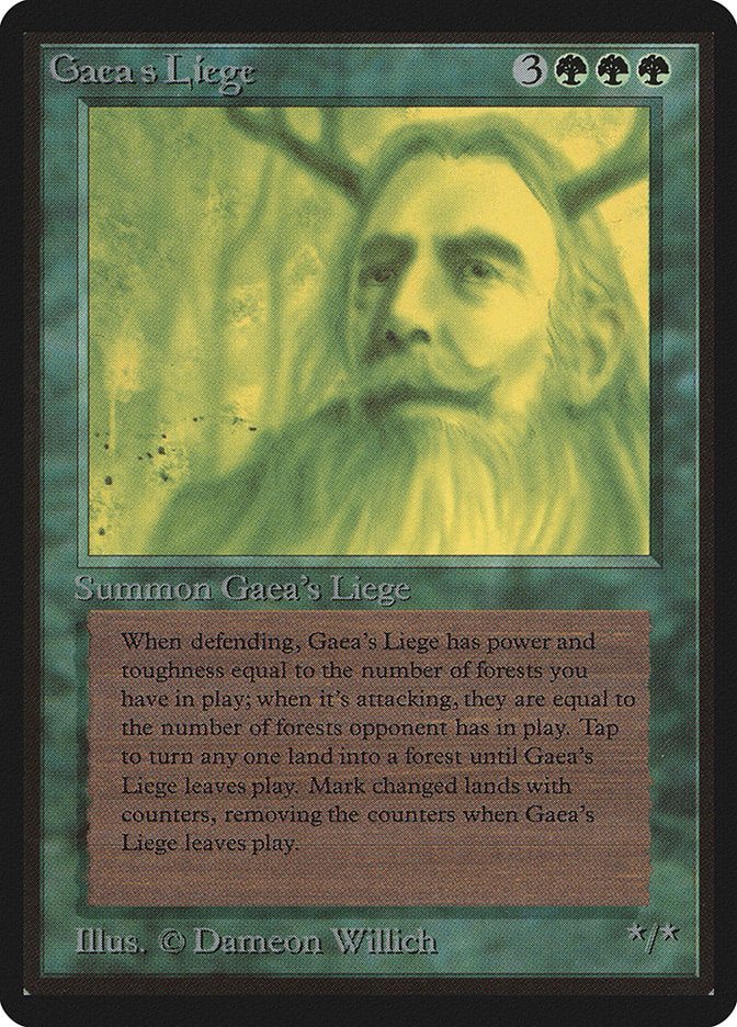 Gaea's Liege [Beta Edition] MTG Single Magic: The Gathering | Red Claw Gaming