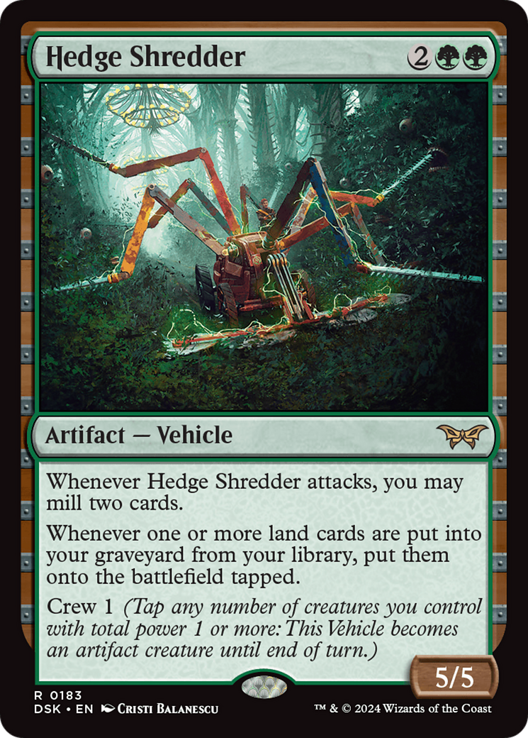 Hedge Shredder [Duskmourn: House of Horror] MTG Single Magic: The Gathering | Red Claw Gaming