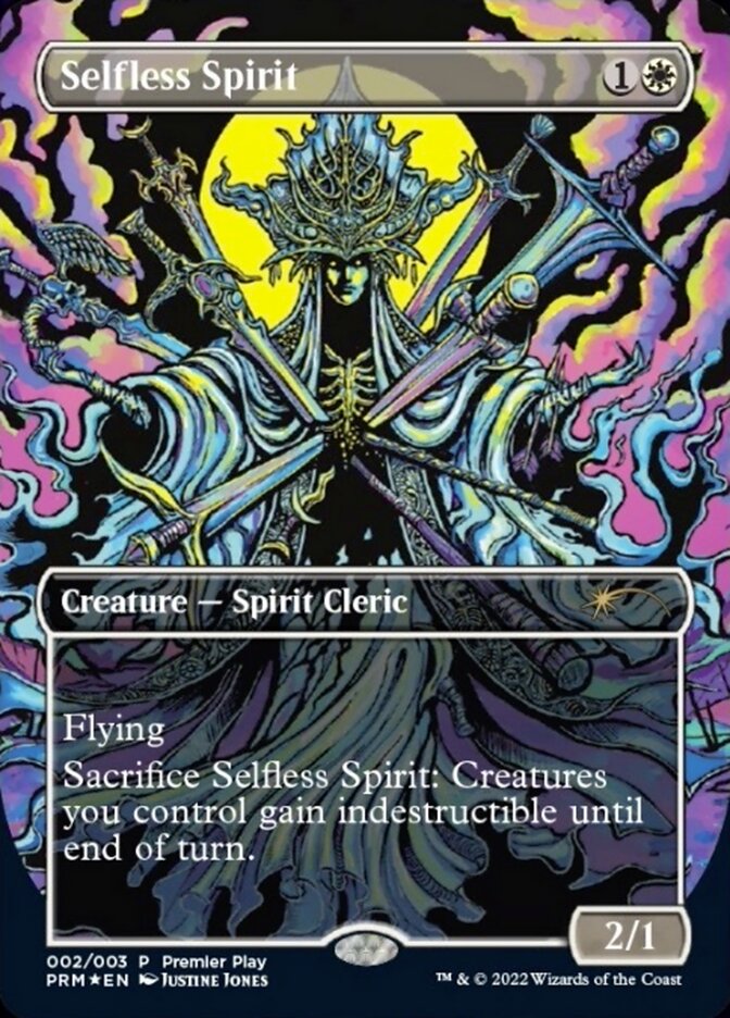 Selfless Spirit (Borderless Alternate-Art) [Regional Championship Qualifiers 2022] MTG Single Magic: The Gathering | Red Claw Gaming