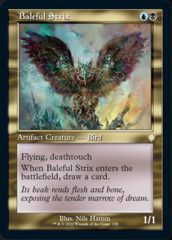 Baleful Strix (Retro) [The Brothers' War Commander] MTG Single Magic: The Gathering | Red Claw Gaming