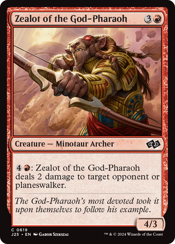 Zealot of the God-Pharaoh [Foundations Jumpstart] MTG Single Magic: The Gathering | Red Claw Gaming