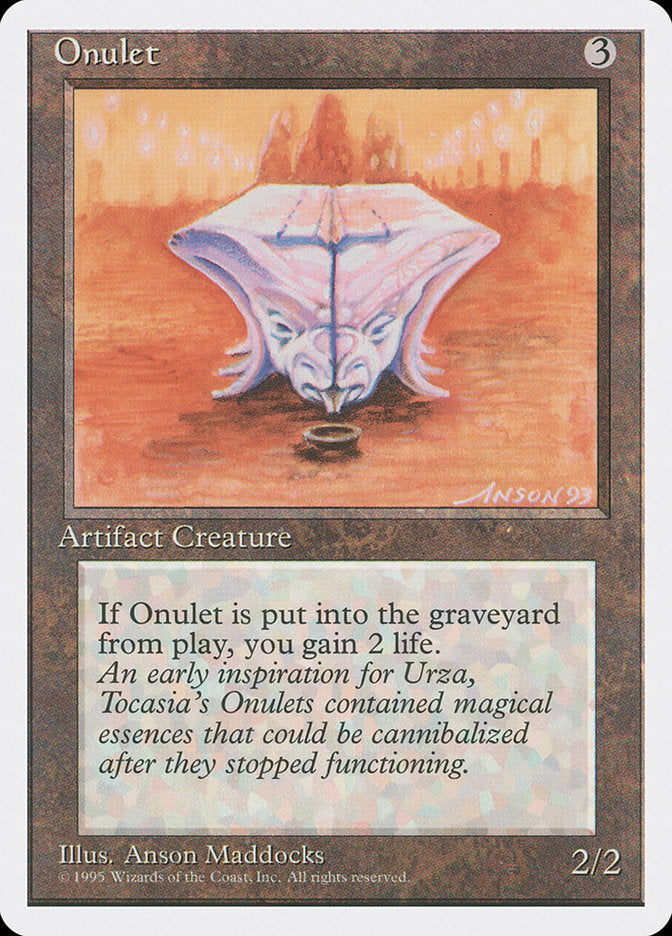 Onulet [Fourth Edition] MTG Single Magic: The Gathering | Red Claw Gaming