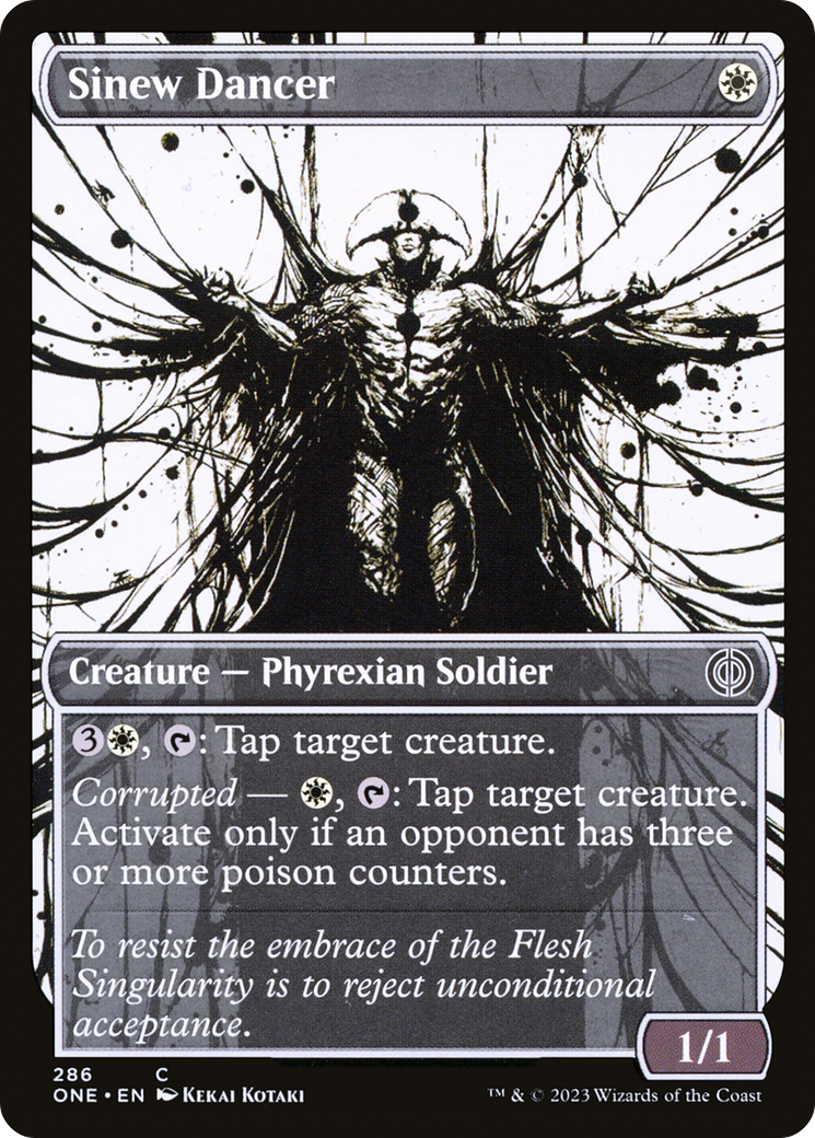 Sinew Dancer (Showcase Ichor) [Phyrexia: All Will Be One] MTG Single Magic: The Gathering | Red Claw Gaming