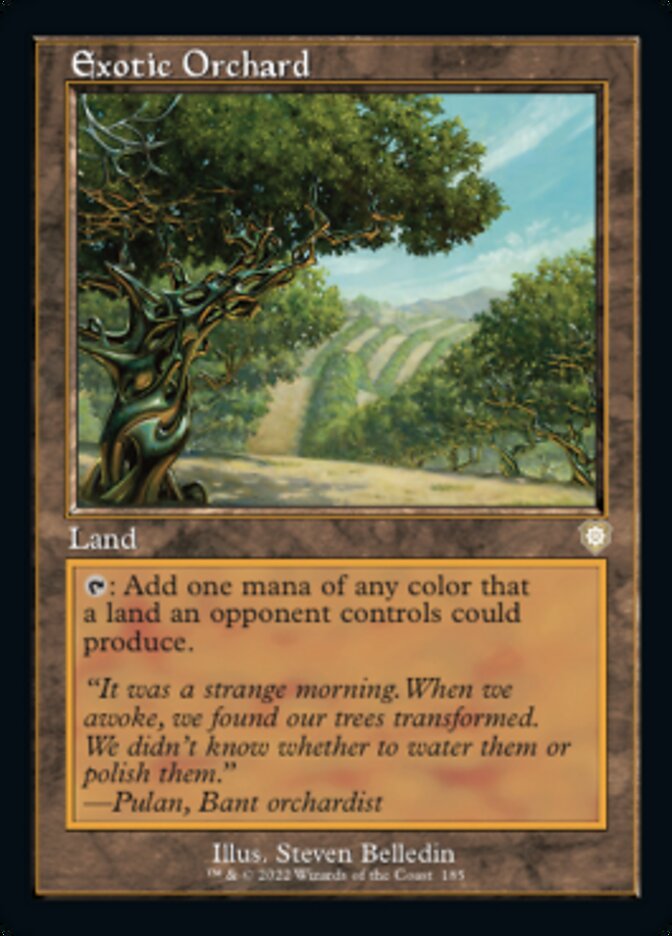 Exotic Orchard (Retro) [The Brothers' War Commander] MTG Single Magic: The Gathering | Red Claw Gaming