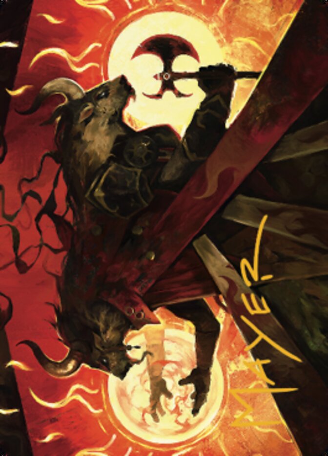 Hurloon Battle Hymn Art Card (Gold-Stamped Signature) [Dominaria United Art Series] MTG Single Magic: The Gathering | Red Claw Gaming