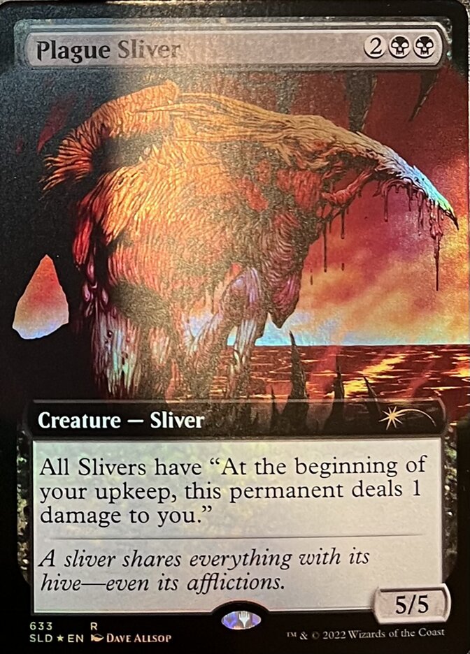 Plague Sliver (Extended Art) [Secret Lair Drop Promos] MTG Single Magic: The Gathering | Red Claw Gaming