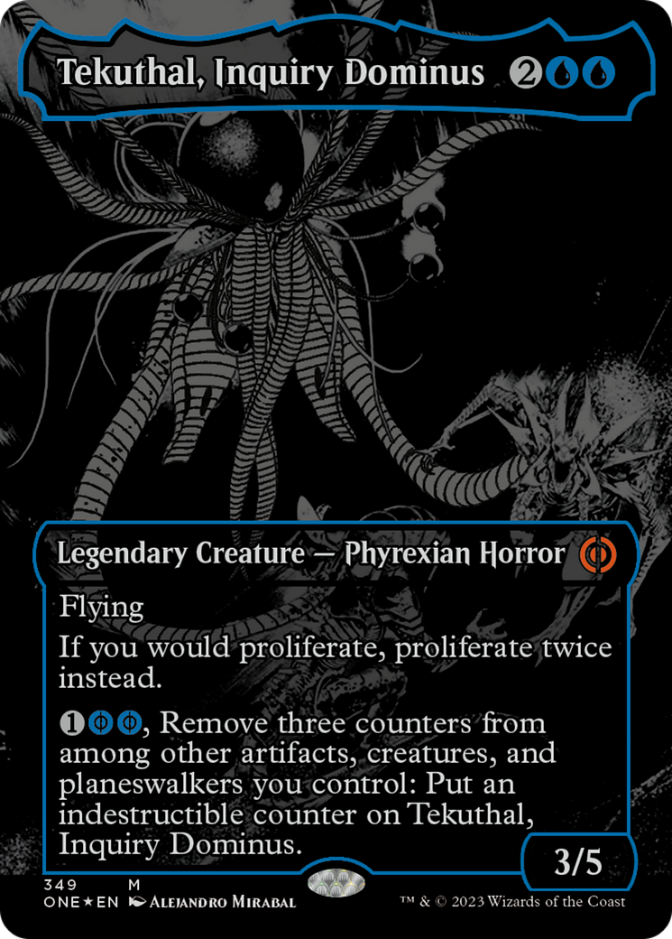 Tekuthal, Inquiry Dominus (Oil Slick Raised Foil) [Phyrexia: All Will Be One] MTG Single Magic: The Gathering | Red Claw Gaming