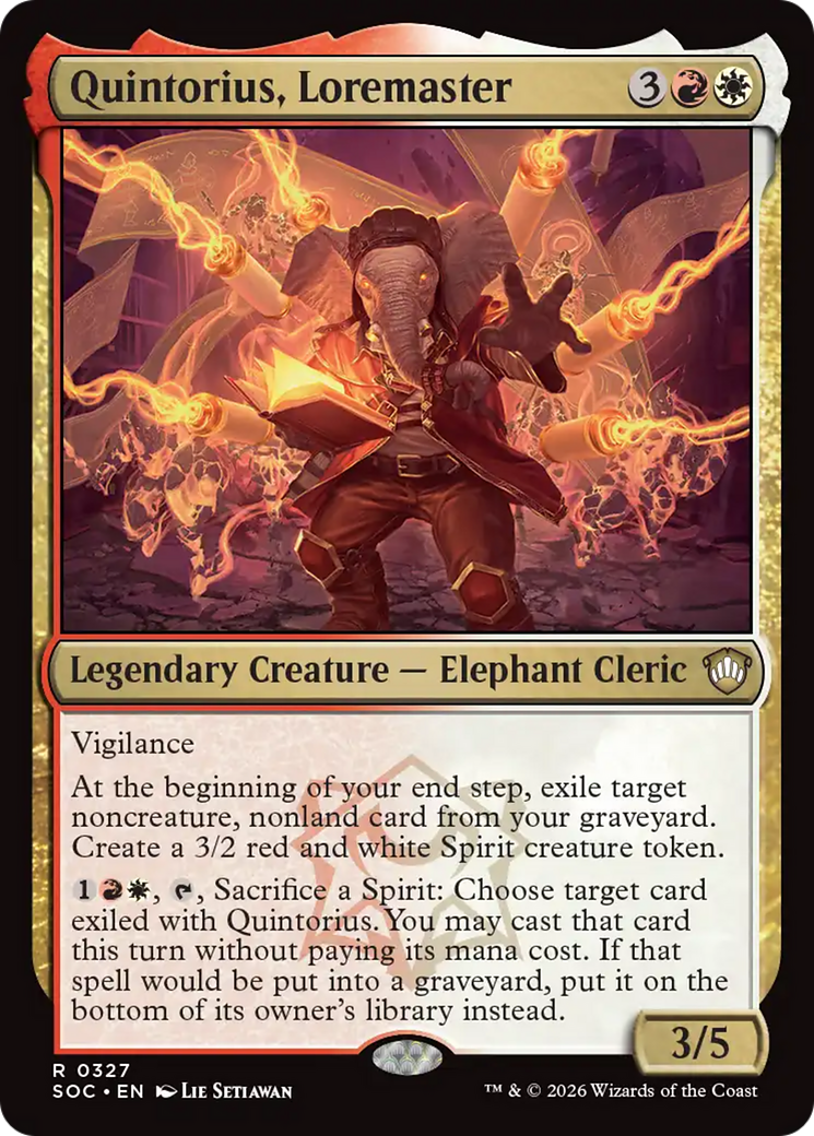 Quintorius, Loremaster [Secrets of Strixhaven Commander] MTG Single Magic: The Gathering | Red Claw Gaming