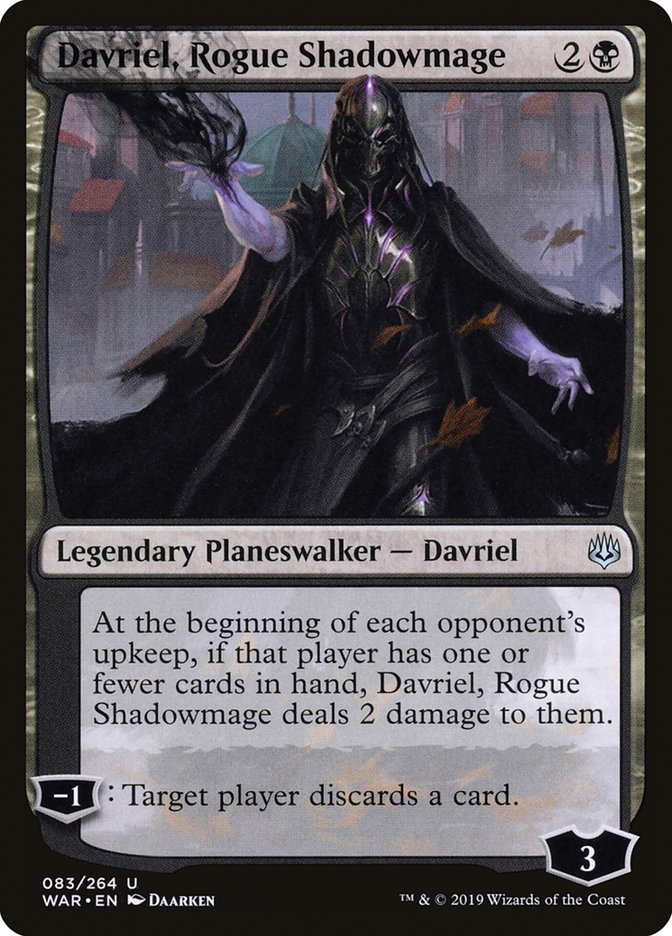 Davriel, Rogue Shadowmage [War of the Spark] MTG Single Magic: The Gathering | Red Claw Gaming