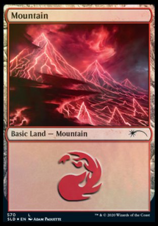 Mountain (Lightning) (570) [Secret Lair Drop Promos] MTG Single Magic: The Gathering | Red Claw Gaming
