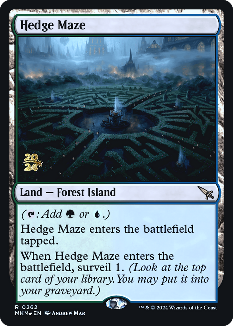 Hedge Maze [Murders at Karlov Manor Prerelease Promos] MTG Single Magic: The Gathering    | Red Claw Gaming