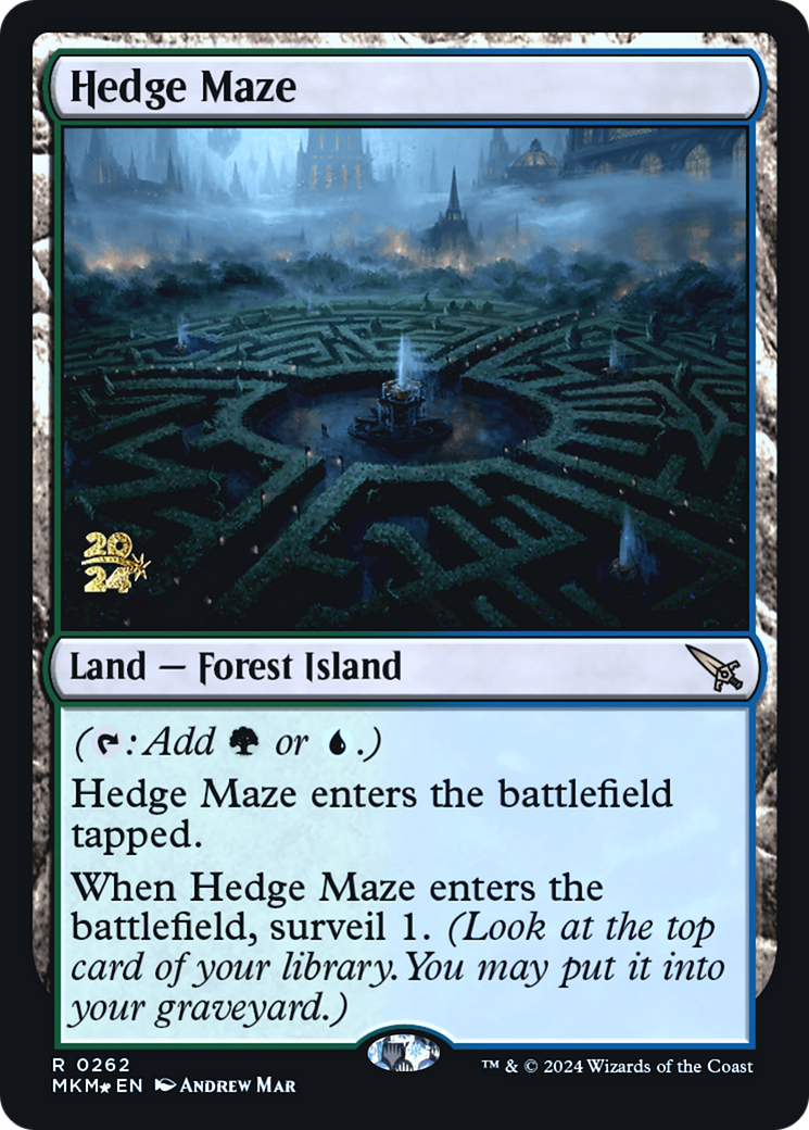 Hedge Maze [Murders at Karlov Manor Prerelease Promos] MTG Single Magic: The Gathering | Red Claw Gaming