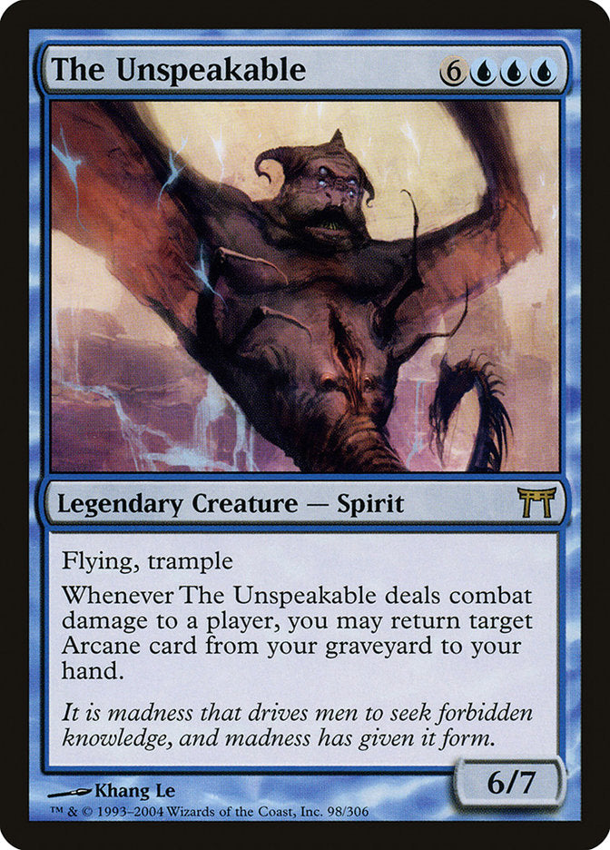 The Unspeakable [Champions of Kamigawa] MTG Single Magic: The Gathering | Red Claw Gaming