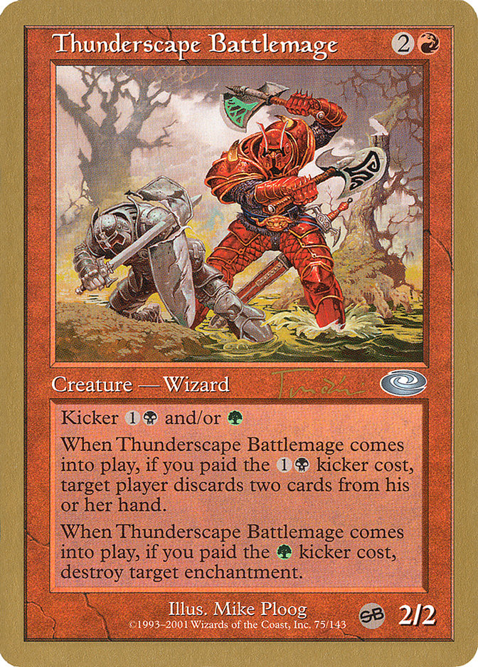 Thunderscape Battlemage (Jan Tomcani) [World Championship Decks 2001] MTG Single Magic: The Gathering | Red Claw Gaming