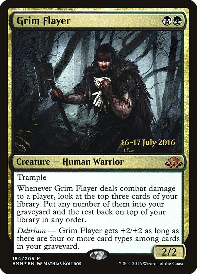 Grim Flayer [Eldritch Moon Prerelease Promos] MTG Single Magic: The Gathering | Red Claw Gaming