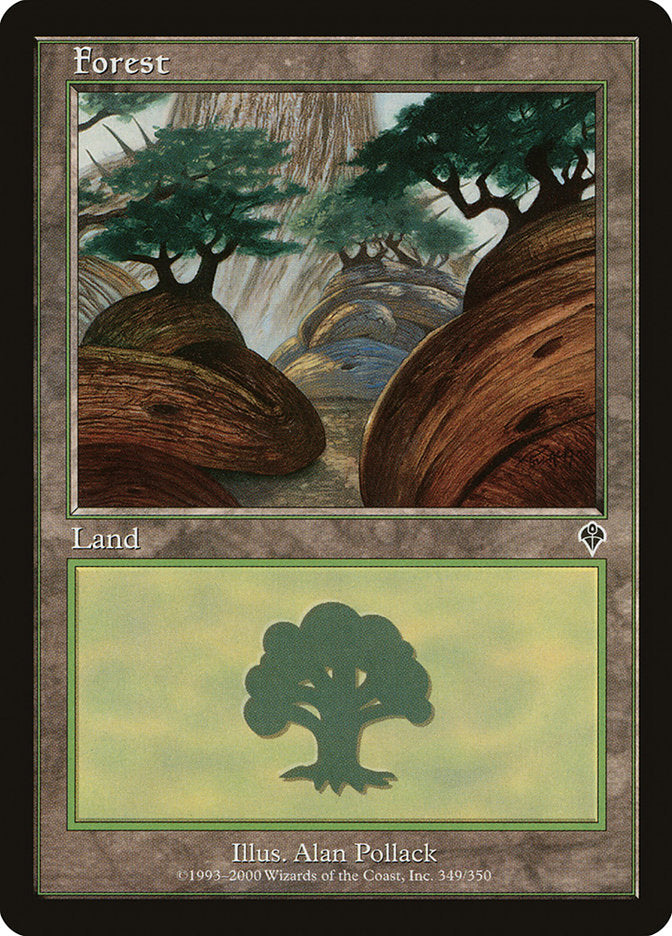 Forest (349) [Invasion] MTG Single Magic: The Gathering | Red Claw Gaming