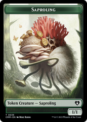 Saproling // Satyr Double-Sided Token [Commander Masters Tokens] MTG Single Magic: The Gathering | Red Claw Gaming