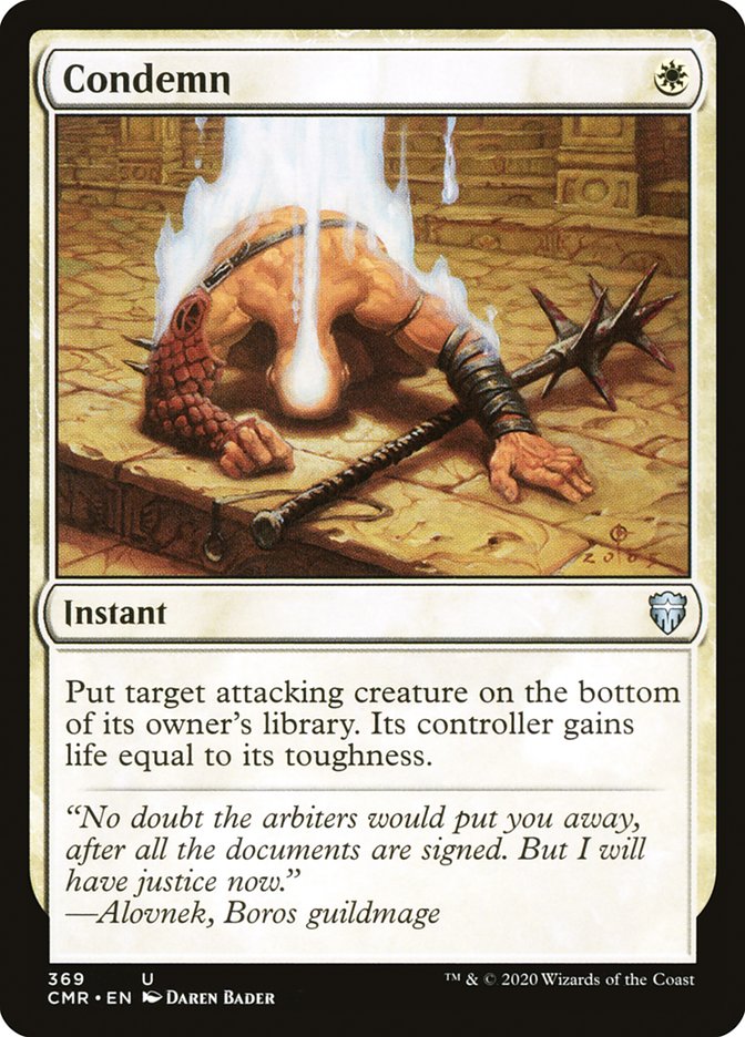 Condemn [Commander Legends] MTG Single Magic: The Gathering | Red Claw Gaming
