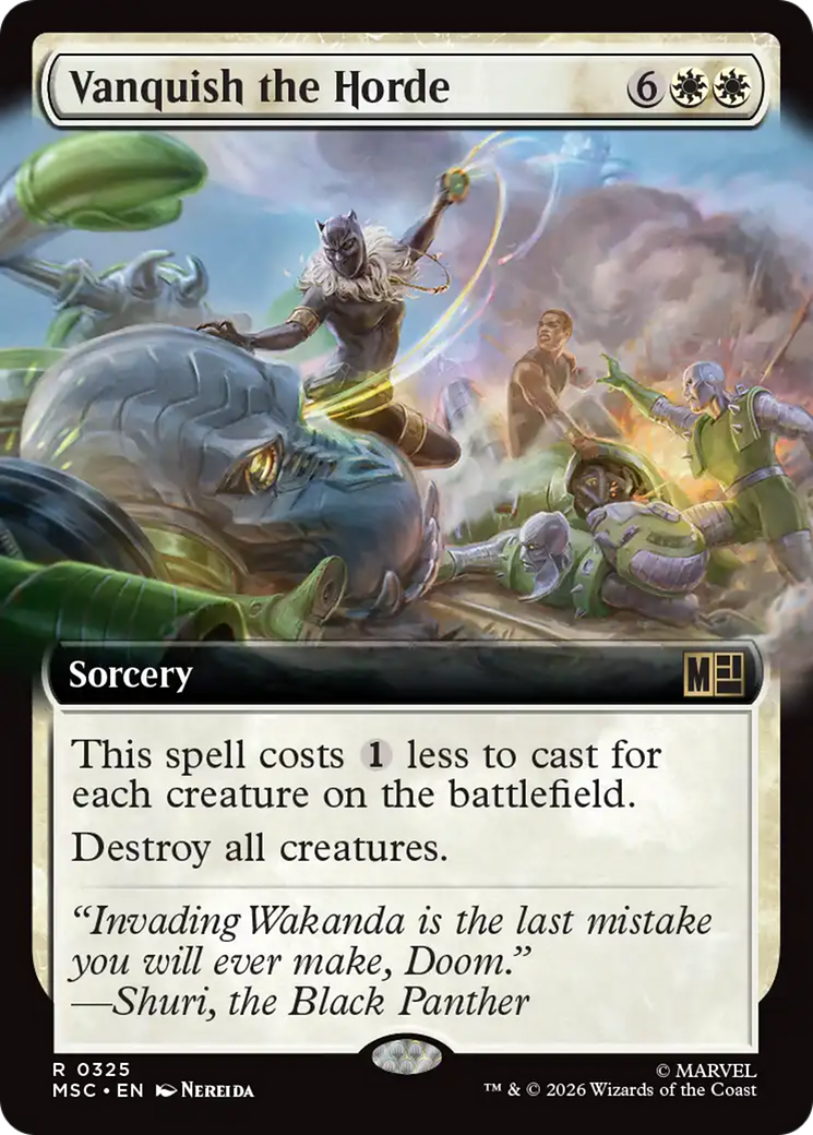 Vanquish the Horde (Extended Art) [Marvel Super Heroes Commander] | Red Claw Gaming