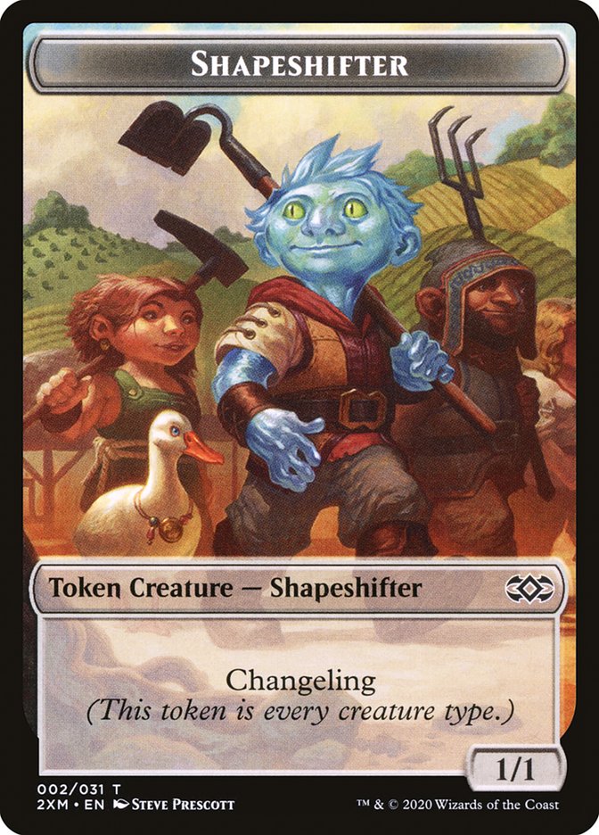 Elemental // Shapeshifter Double-Sided Token [Double Masters Tokens] MTG Single Magic: The Gathering | Red Claw Gaming
